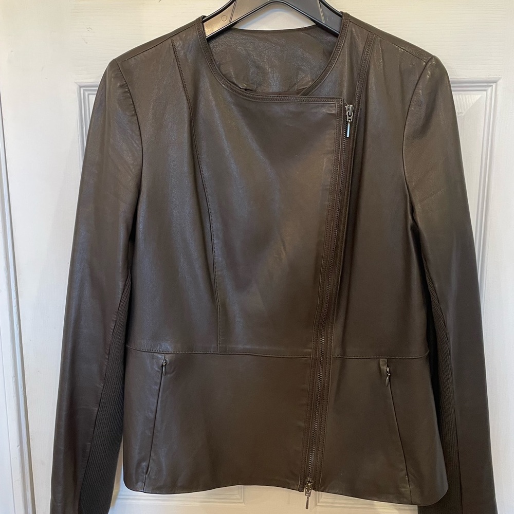 Elie Tahari leather jacket